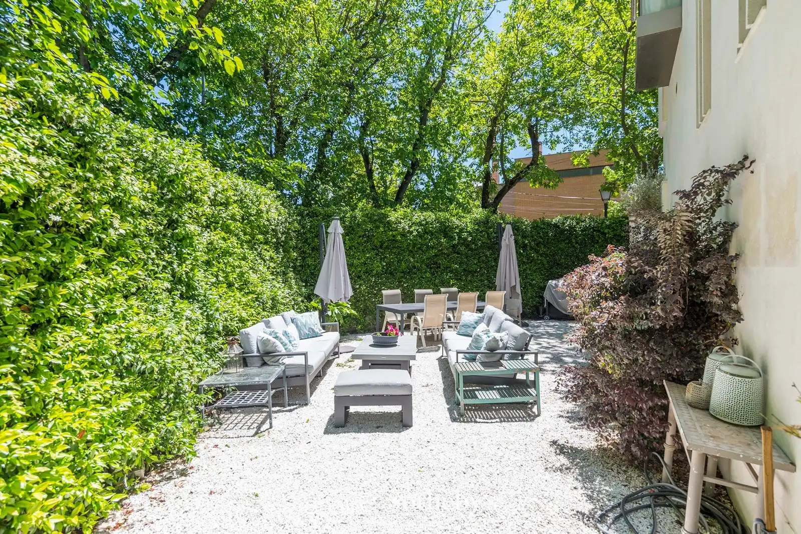 Terraza de Casa adosada en venta en Madrid con Aire acondicionado, Calefacción y Jardín privado