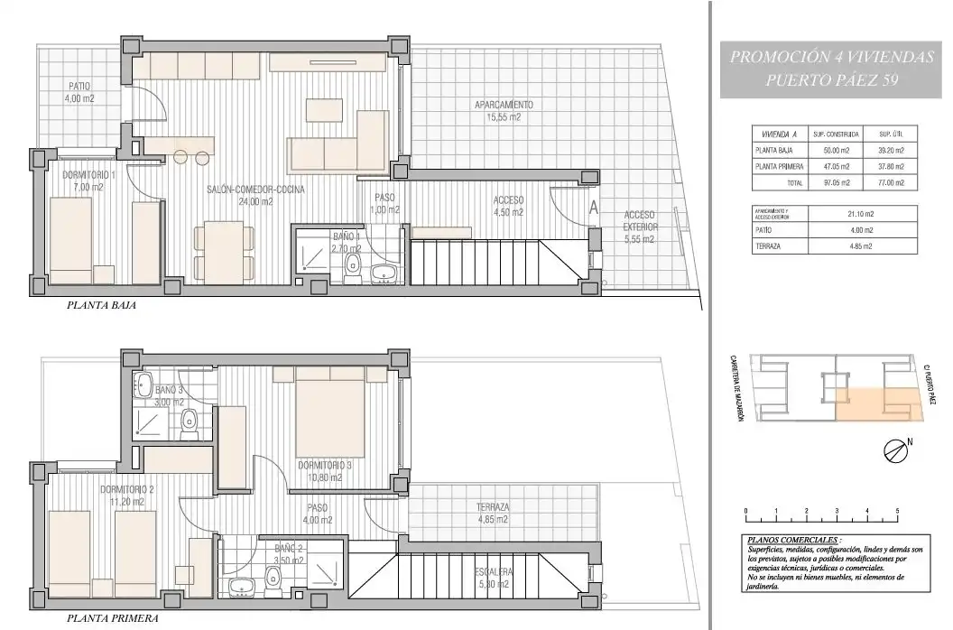 Casa adosada en venta en Cartagena con Terraza