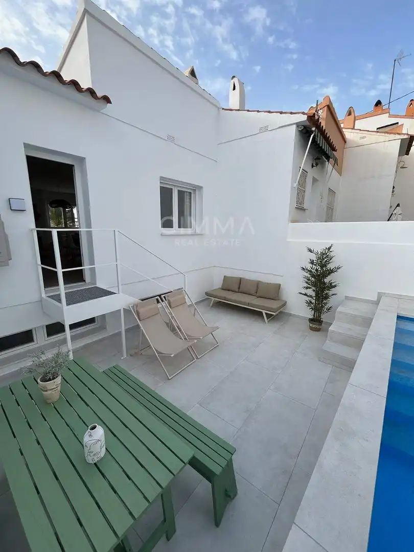 Terraza de Casa adosada de alquiler en L'Alfàs del Pi con Aire acondicionado, Terraza y Piscina