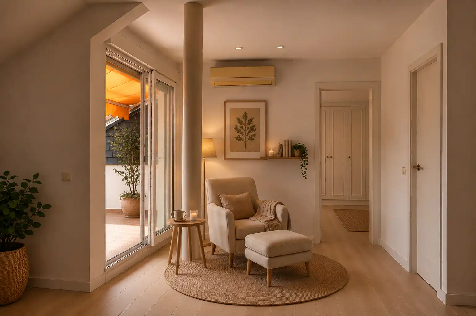 Sala d'estar de Àtic en venda en Las Rozas de Madrid amb Aire condicionat, Calefacció i Terrassa