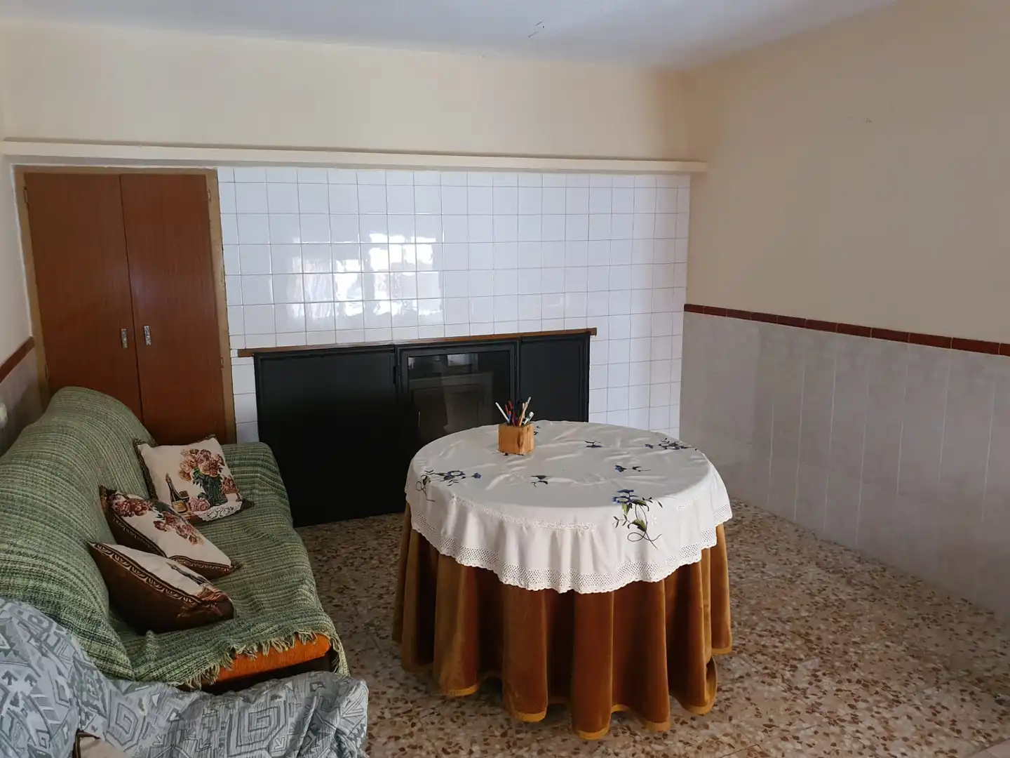 Sala de estar de Casa o chalet en venta en Villar del Pedroso con Aire acondicionado y Calefacción