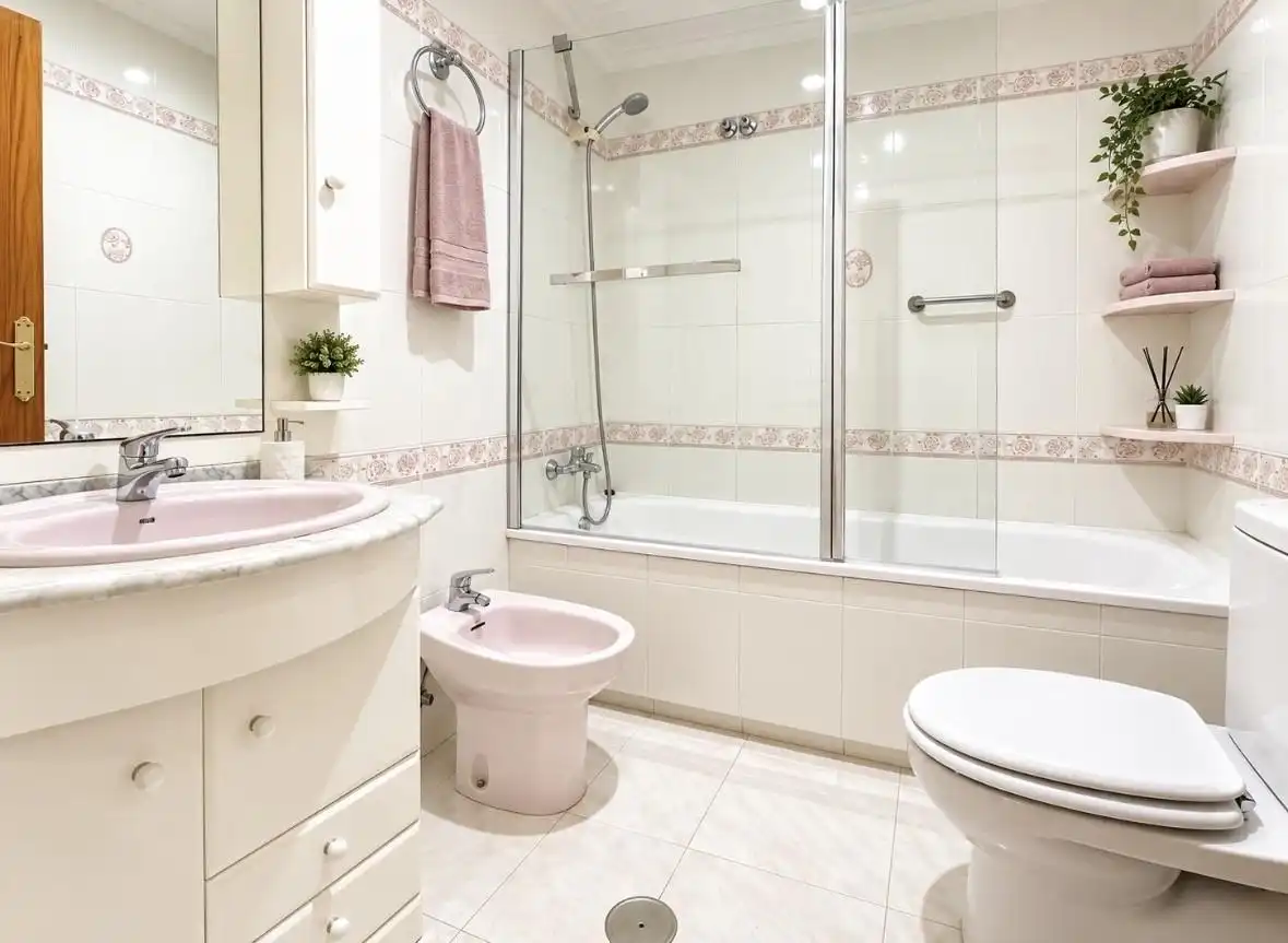 Badezimmer von Dachboden zur Miete in Orihuela mit Klimaanlage, Heizung und Terrasse