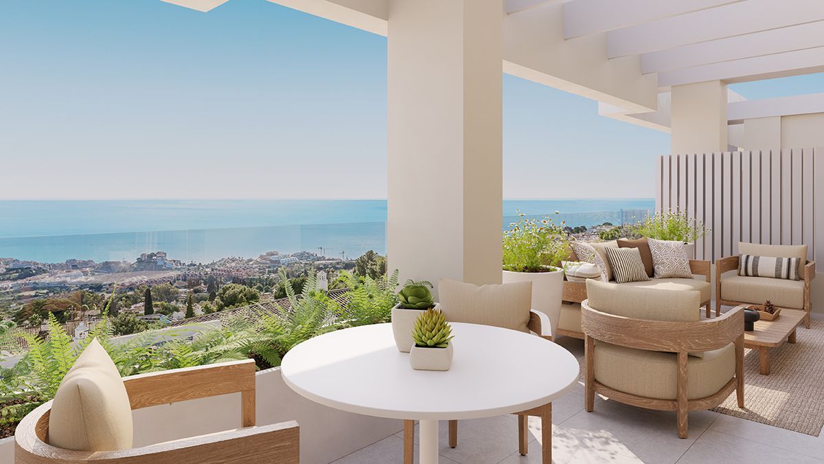 Terrace of Flat for sale in Benalmádena  with Air Conditioner, Heating and Terrace