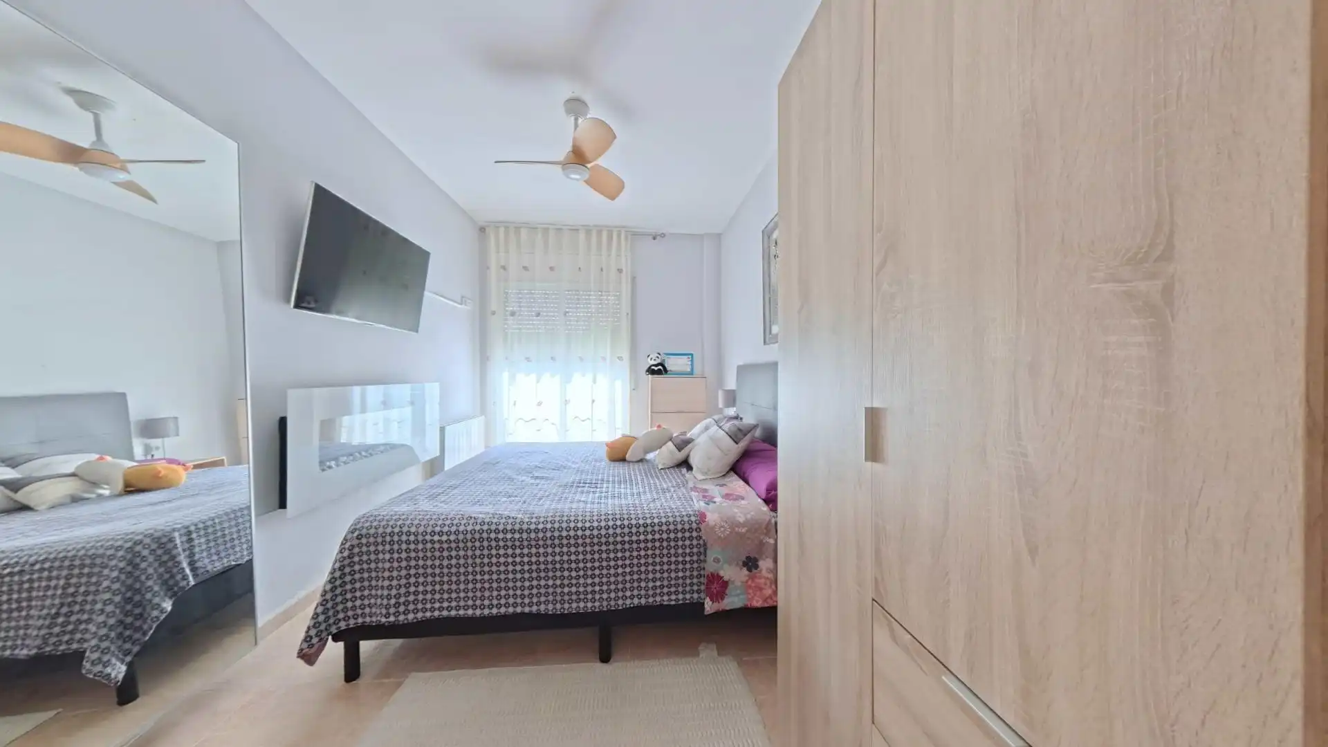 Schlafzimmer von Wohnung zum Verkauf in Sant Jaume dels Domenys mit Heizung, Schwimmbad und Balkon