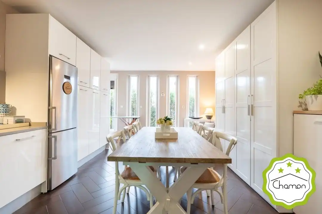 Cocina de Casa adosada en venta en Bilbao  con Calefacción, Jardín privado y Terraza