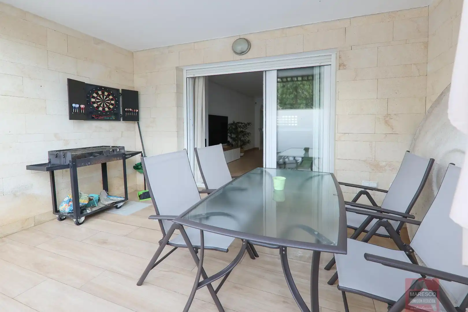 Terrasse von Einfamilien-Reihenhaus zum Verkauf in Mijas mit Klimaanlage, Terrasse und Abstellraum