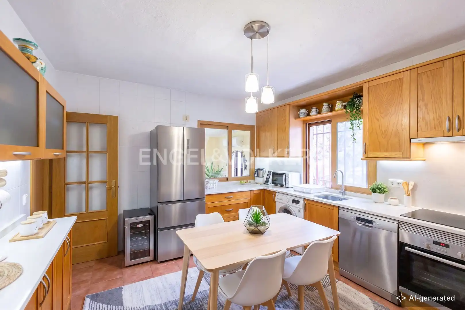 Cocina de Casa o chalet en venta en El Casar con Aire acondicionado, Calefacción y Jardín privado
