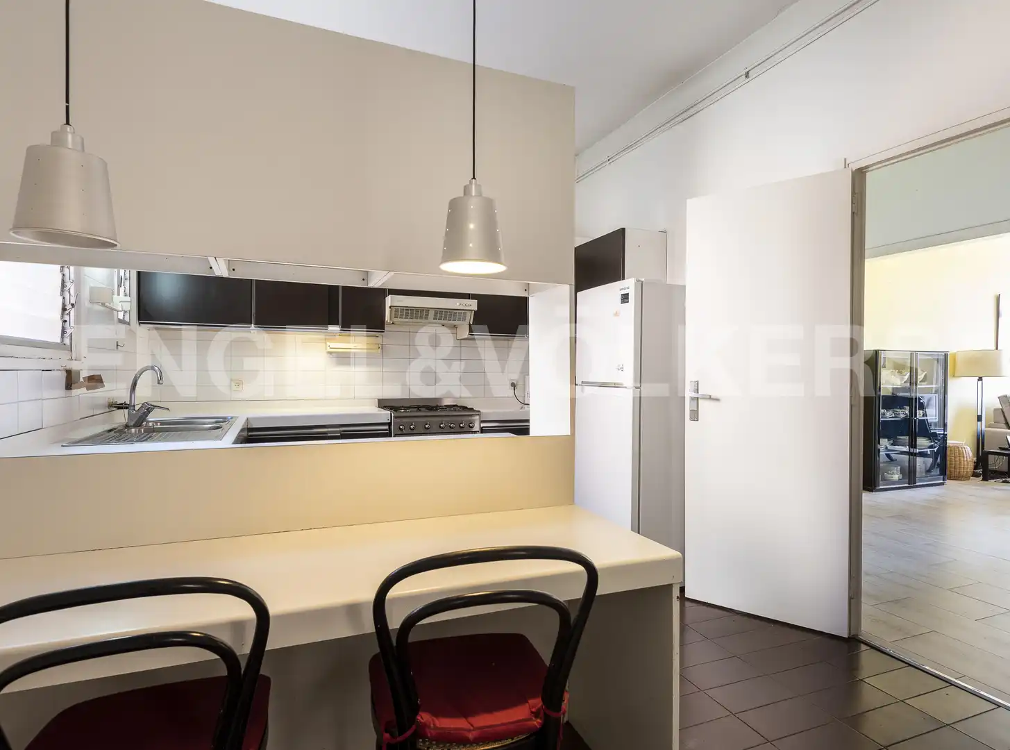 Kitchen of Flat for rent in Barcelona  with Air Conditioner, Heating and Parquet flooring