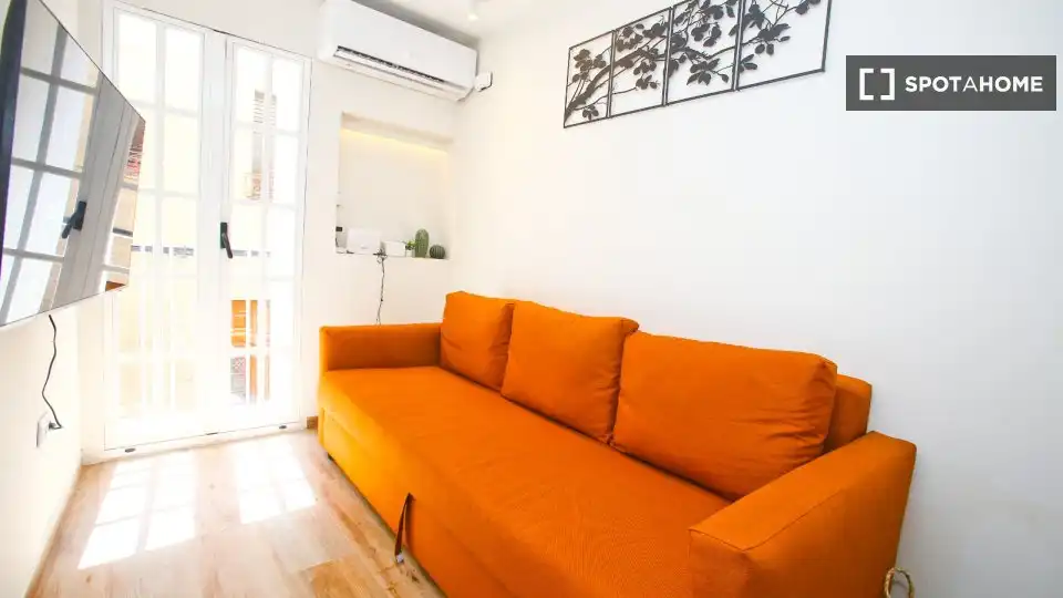 Living room of Flat for rent in Puçol  with Air Conditioner, Heating and Furnished