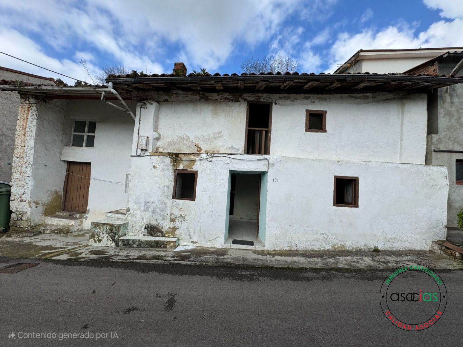 Exterior view of Single-family semi-detached for sale in Sariego