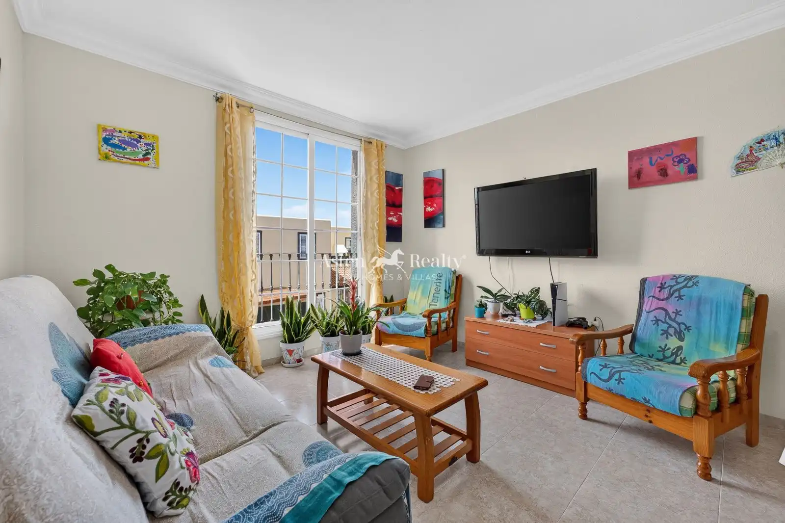 Living room of Flat for sale in Arona  with Furnished