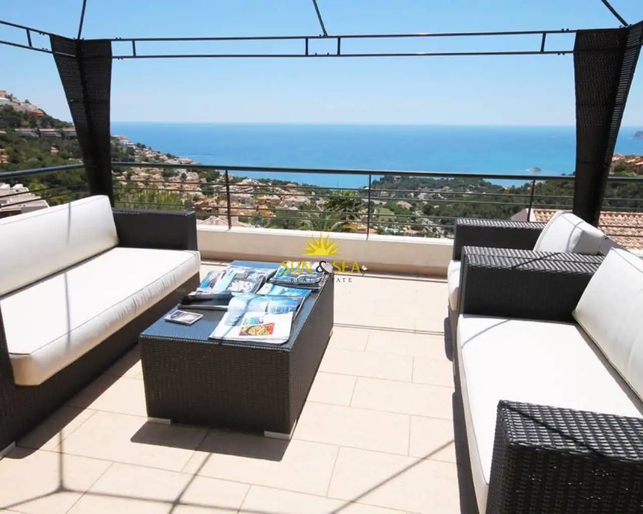 Terrace of Houses for rent in Altea  with Air Conditioner, Private garden and Terrace
