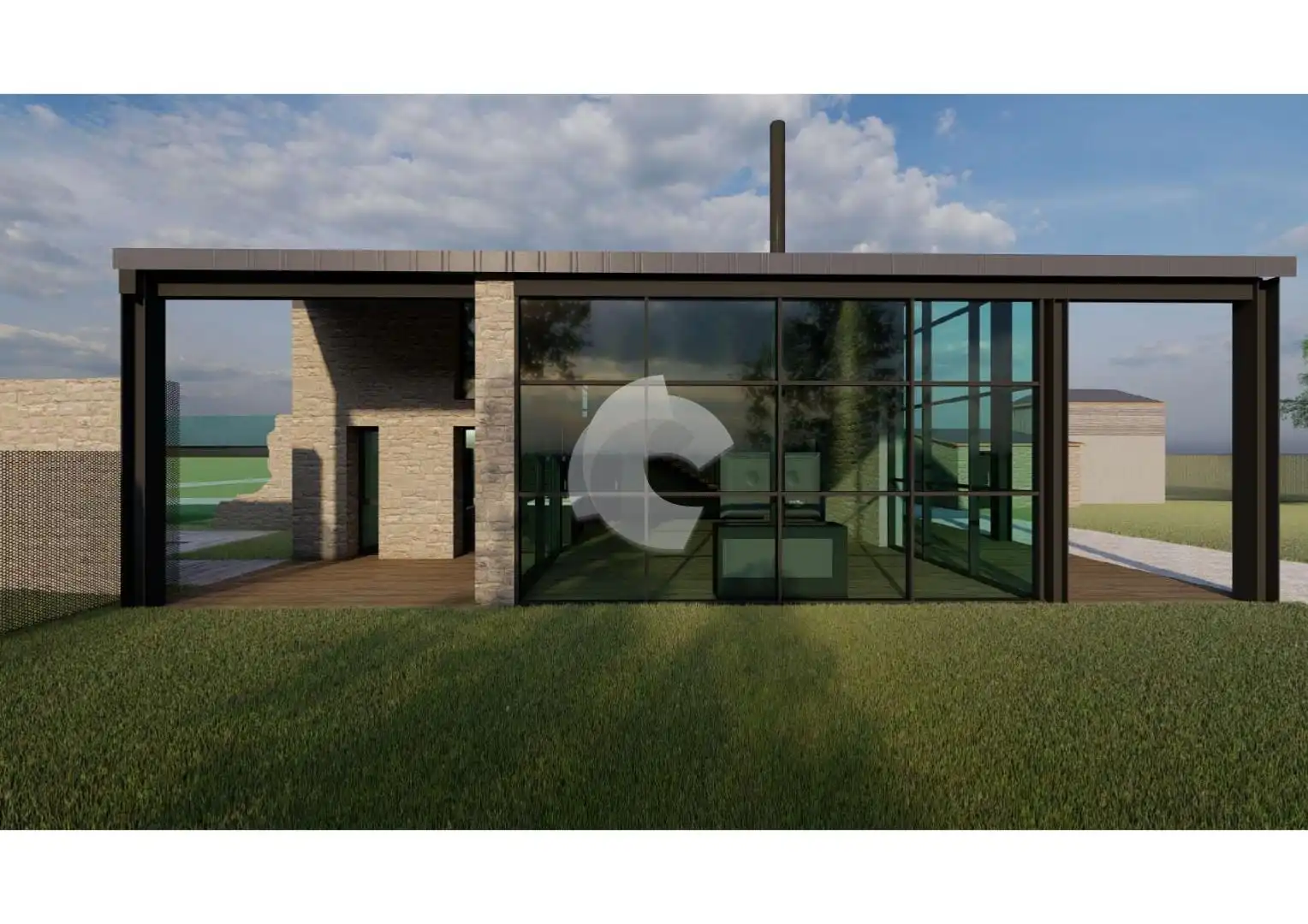 Vista exterior de Casa o xalet en venda en San Sadurniño amb Jardí privat