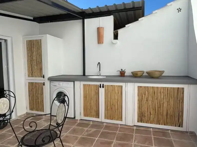 Kitchen of Flat for sale in Benamargosa  with Air Conditioner, Terrace and Furnished