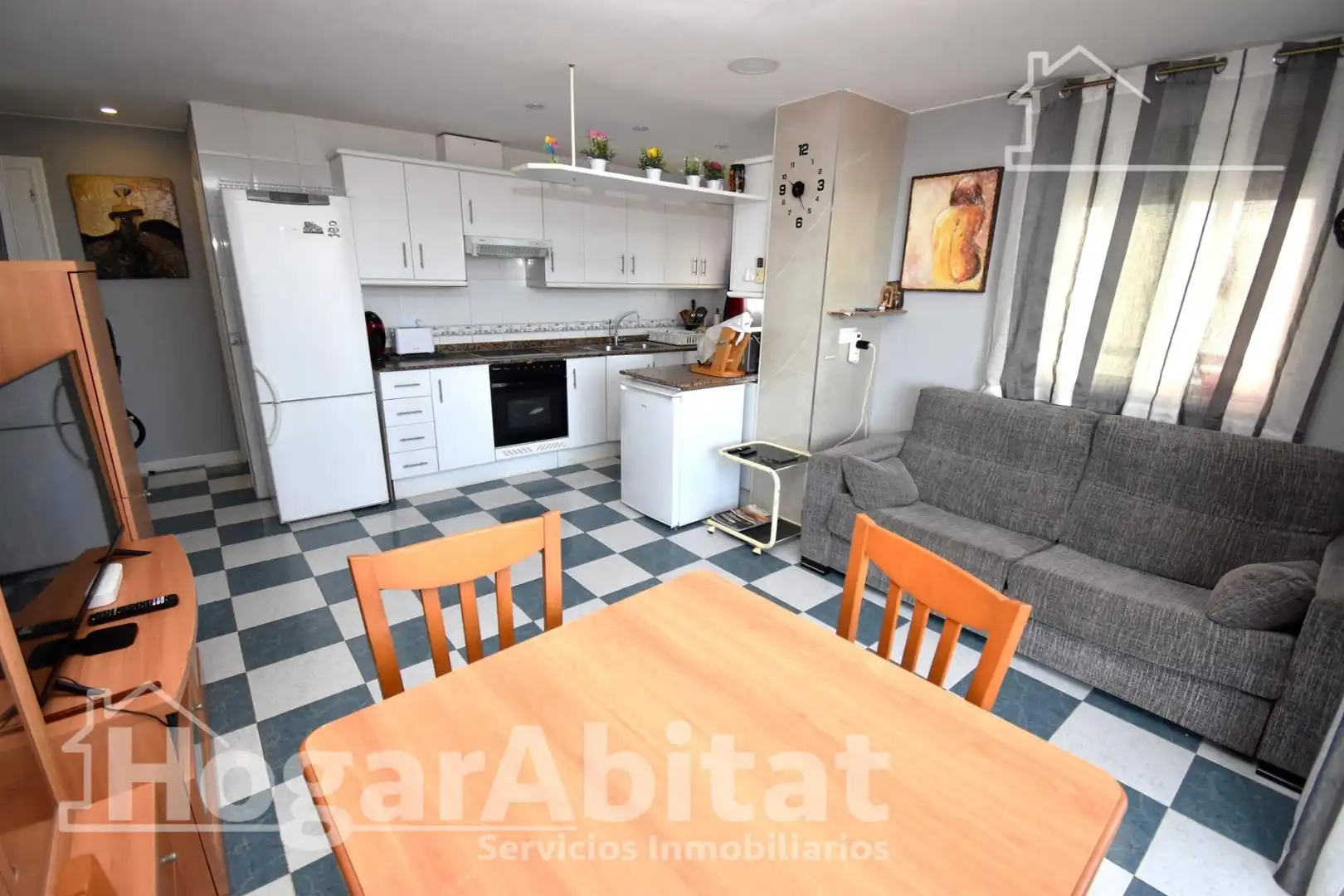 Cocina de Apartamento en venta en Oropesa del Mar / Orpesa con Aire acondicionado, Calefacción y Jardín privado
