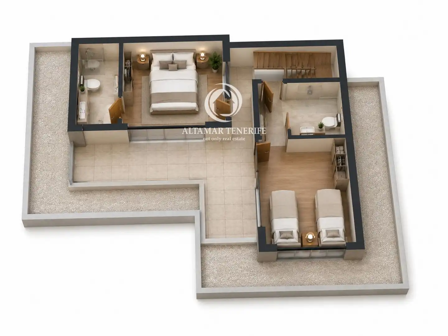 Habitación de Casa o chalet de alquiler en Guía de Isora con Terraza, Trastero y Piscina