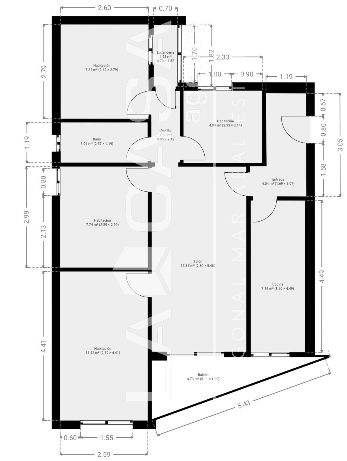 Piso en venta en Santa Coloma de Gramenet con Calefacción y Balcón