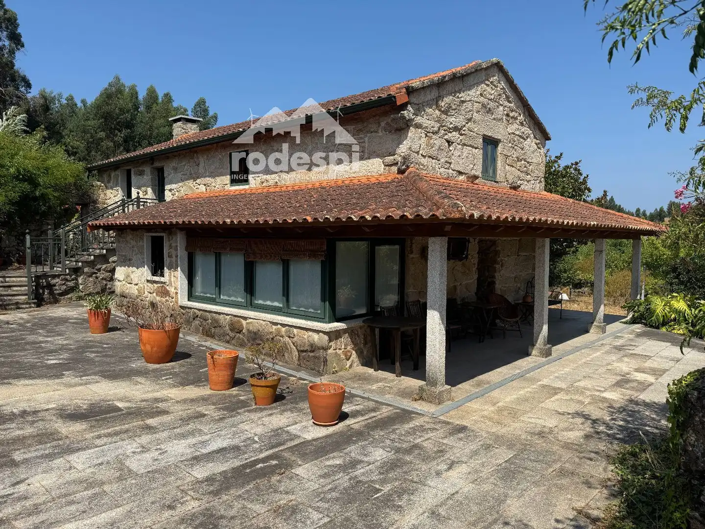 Vista exterior de Casa o chalet en venta en As Neves   con Calefacción, Trastero y Piscina