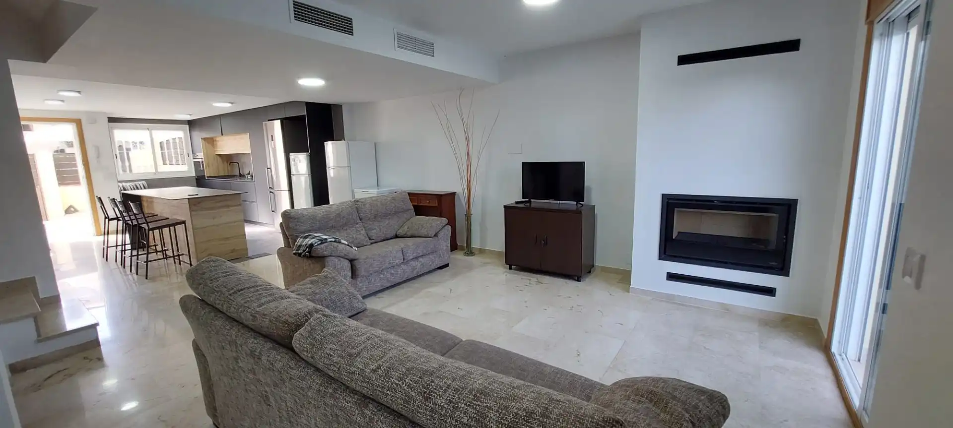 Sala de estar de Dúplex de alquiler en Murcia con Aire acondicionado, Jardín privado y Terraza