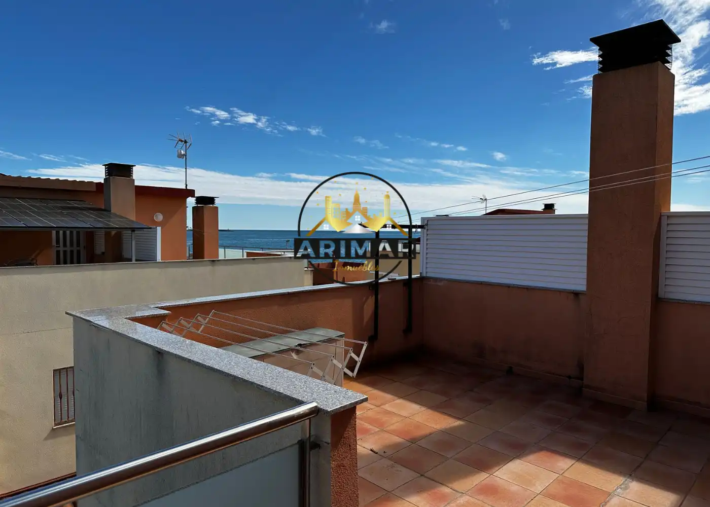 Terrace of Detached homes for sale in Burriana / Borriana  with Air Conditioner, Terrace and Swimming Pool