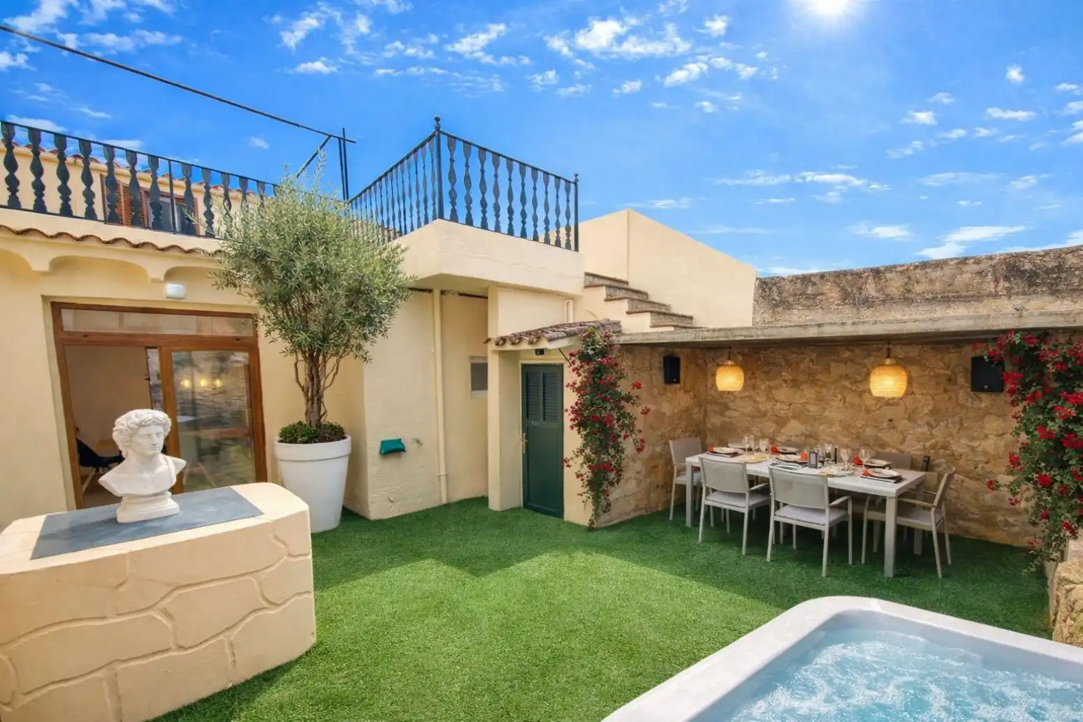 Terrace of Detached homes for rent in Sant Joan  with Air Conditioner, Heating and Terrace
