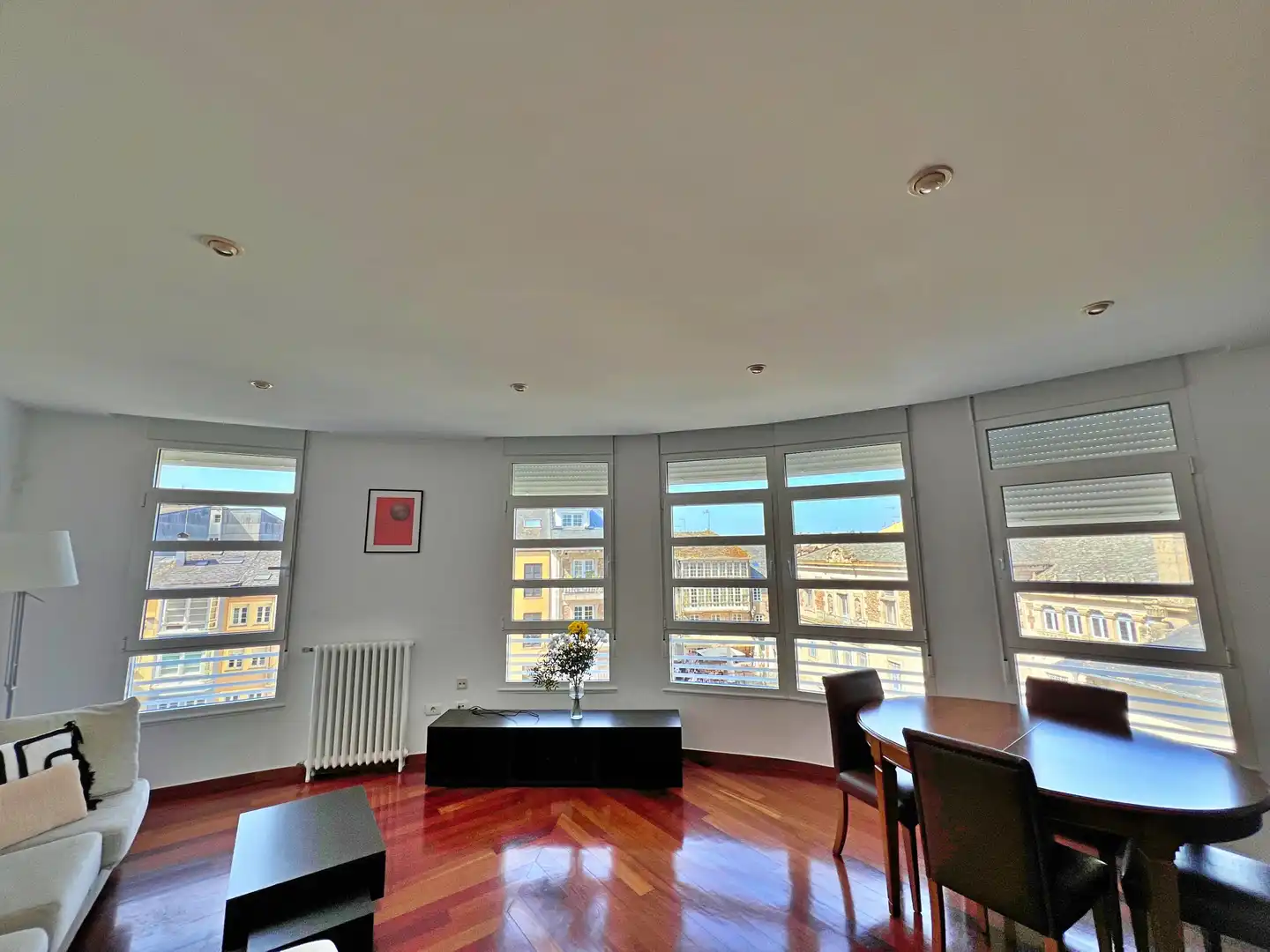 Sala de estar de Piso de alquiler en Lugo Capital con Calefacción, Parquet y Amueblado