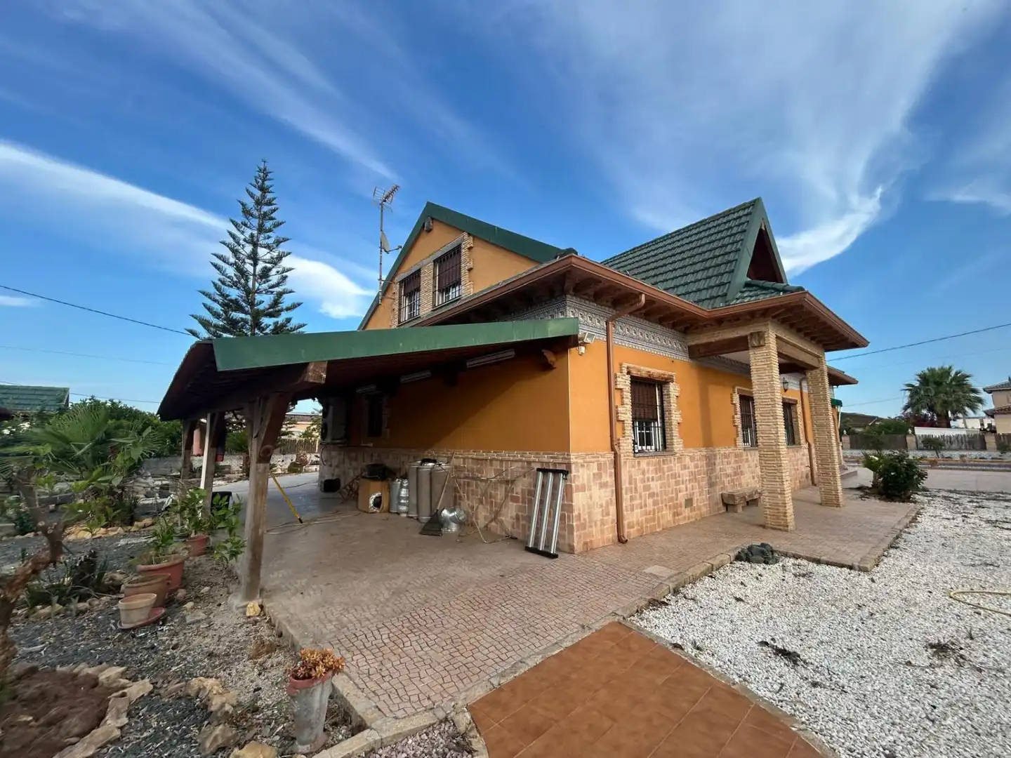 Vista exterior de Finca rústica en venta en Catral con Jardín privado, Terraza y Trastero