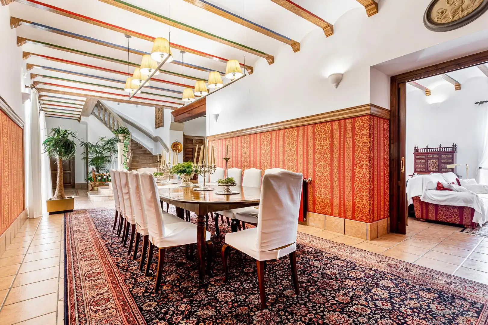Dining room of Houses for sale in Chiva  with Air Conditioner, Private garden and Terrace