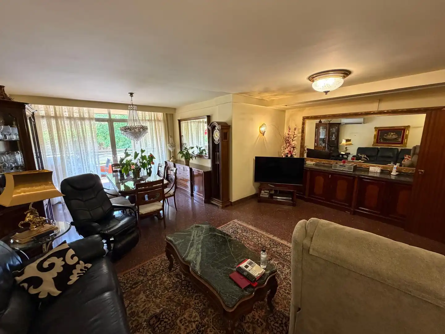 Living room of Flat for sale in Lleida  with Air Conditioner, Heating and Furnished