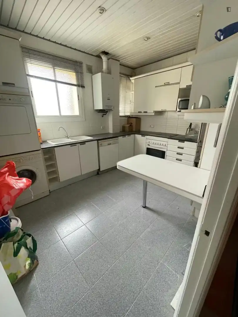 Kitchen of Apartments for share in Barcelona  with Furnished, Washing machine and Internet