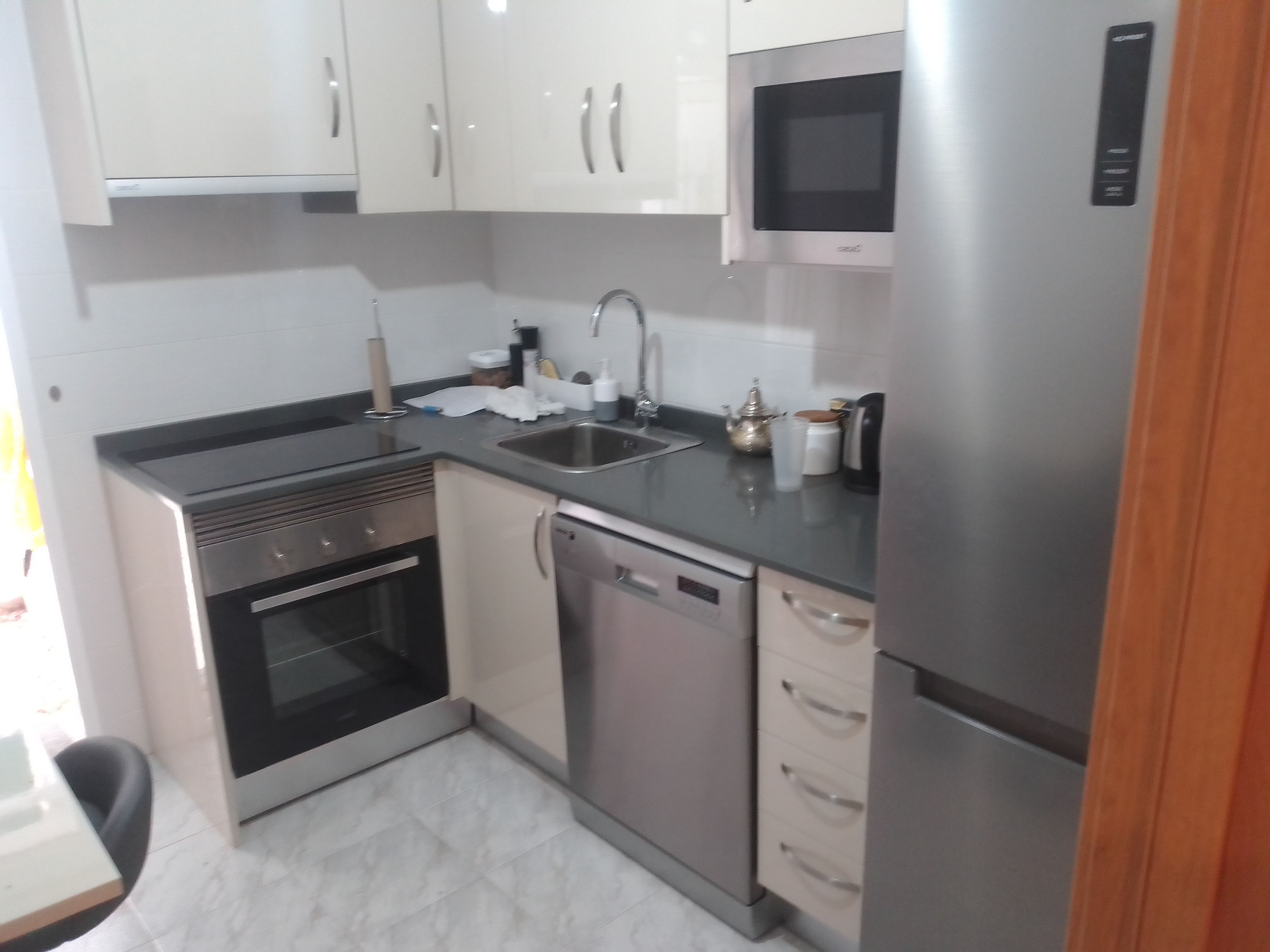 Kitchen of Flat to rent in Alicante / Alacant  with Air Conditioner, Furnished and Oven