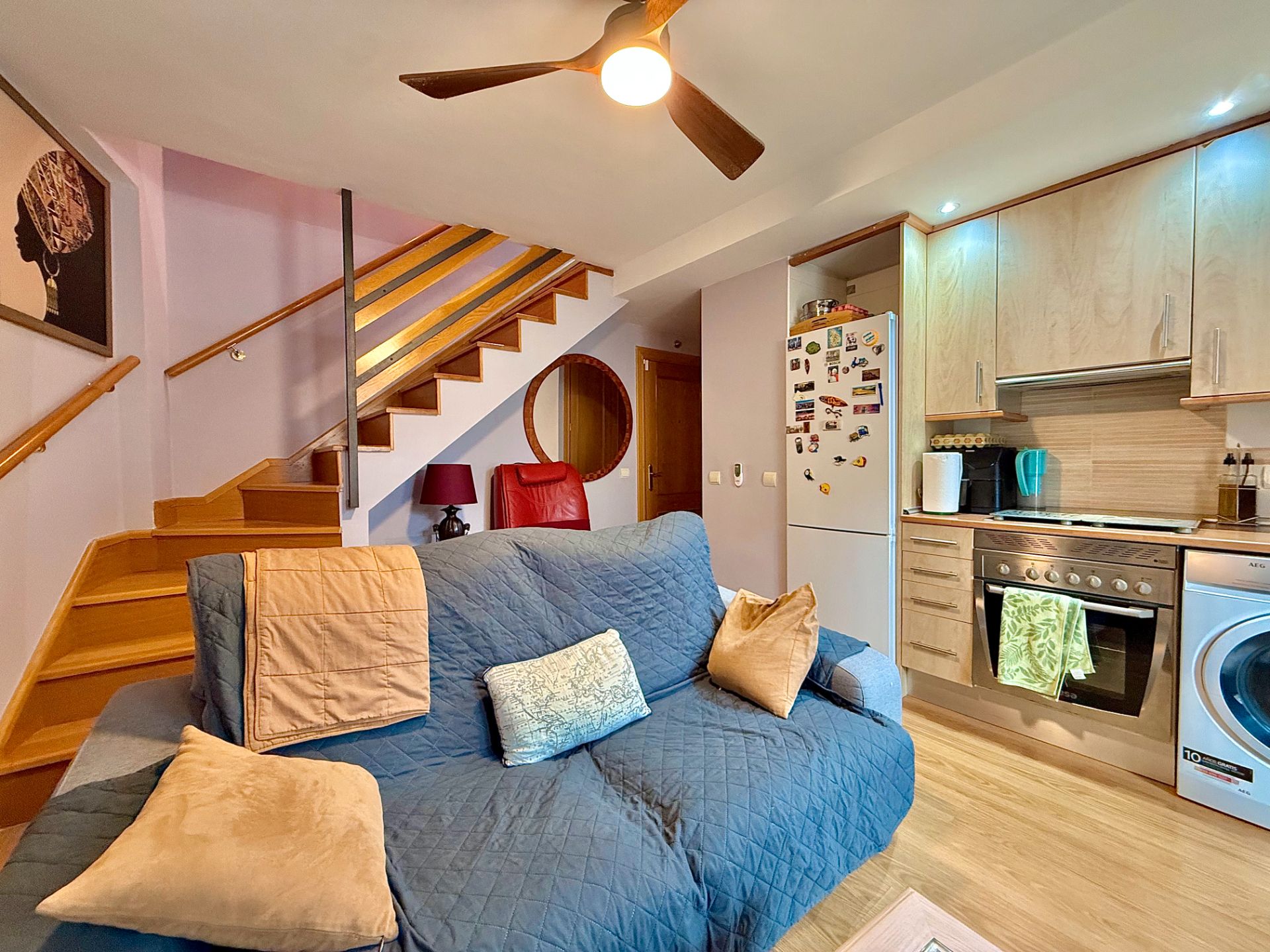 Living room of Duplex for sale in Alpedrete  with Air Conditioner, Heating and Storage room