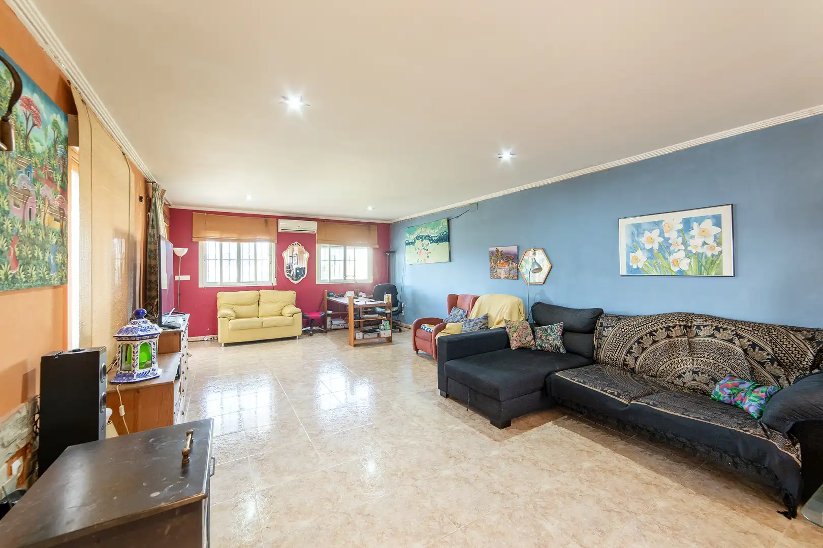 Sala d'estar de Casa o xalet en venda en Olocau amb Aire condicionat, Calefacció i Jardí privat