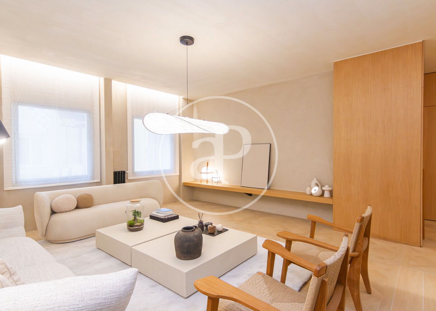 Living room of Flat for sale in  Madrid Capital  with Air Conditioner, Heating and Storage room