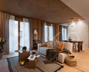 Sala d'estar de Apartament de lloguer en  Barcelona Capital amb Aire condicionat, Moblat i Forn