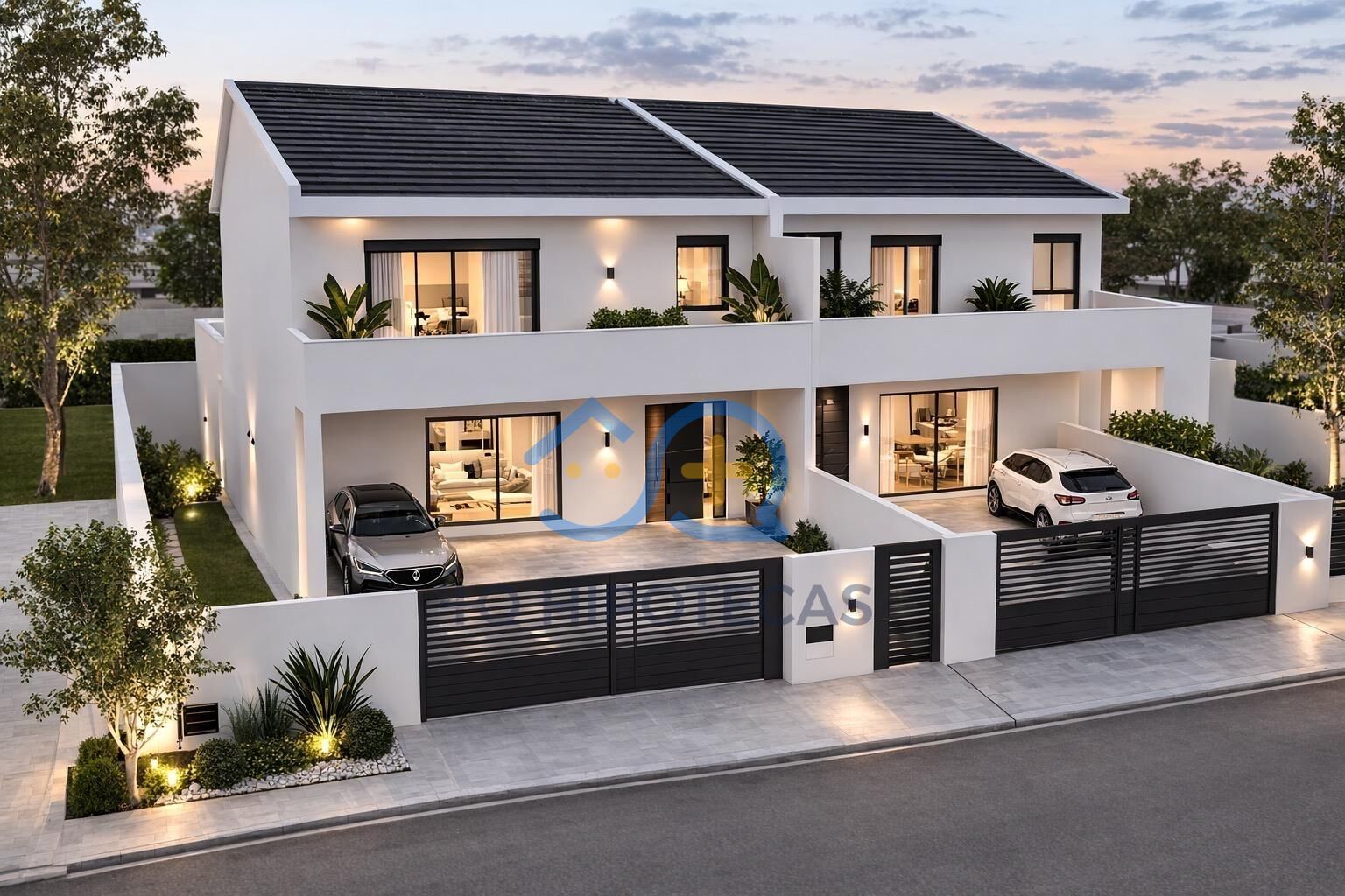 Vista exterior de Casa adosada en venta en Bargas