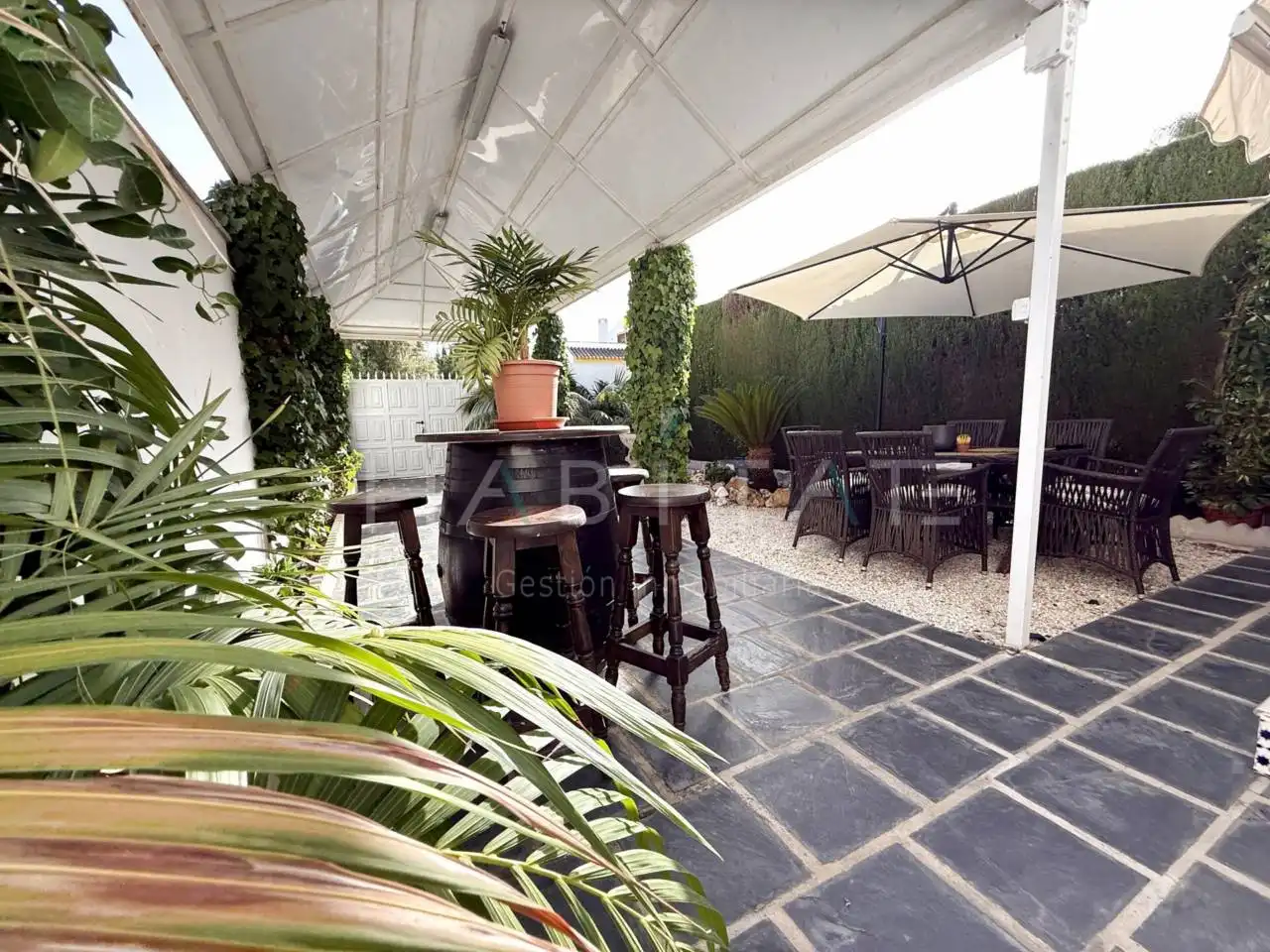 Terrassa de Casa o xalet en venda en Pilar de la Horadada amb Aire condicionat, Jardí privat i Terrassa