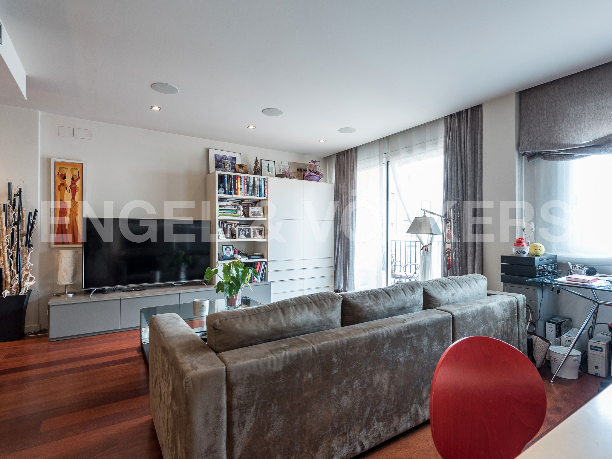 Living room of Flat for sale in  Barcelona Capital  with Air Conditioner, Heating and Terrace
