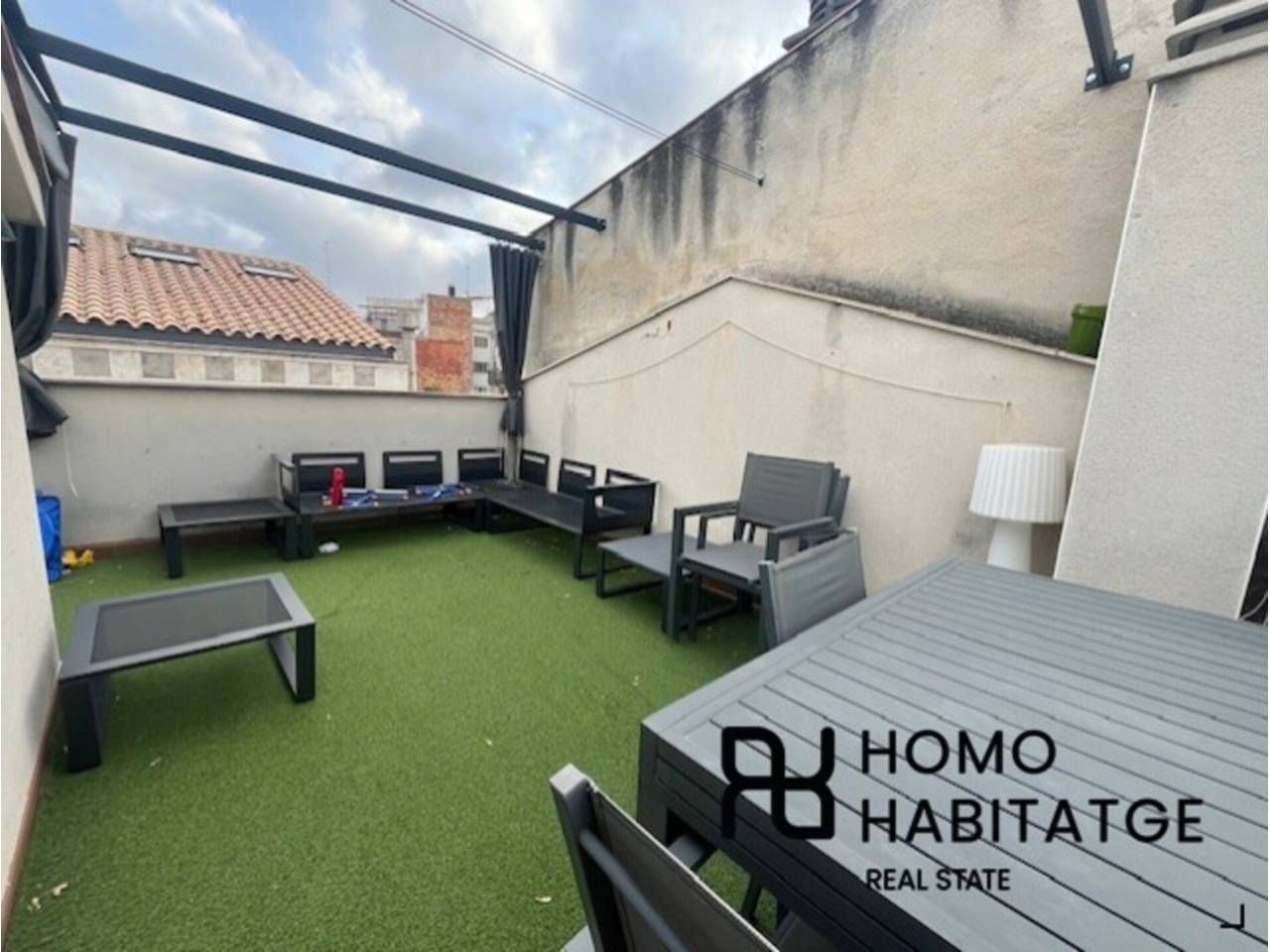 Terrace of Flat for sale in Sabadell  with Air Conditioner, Heating and Parquet flooring