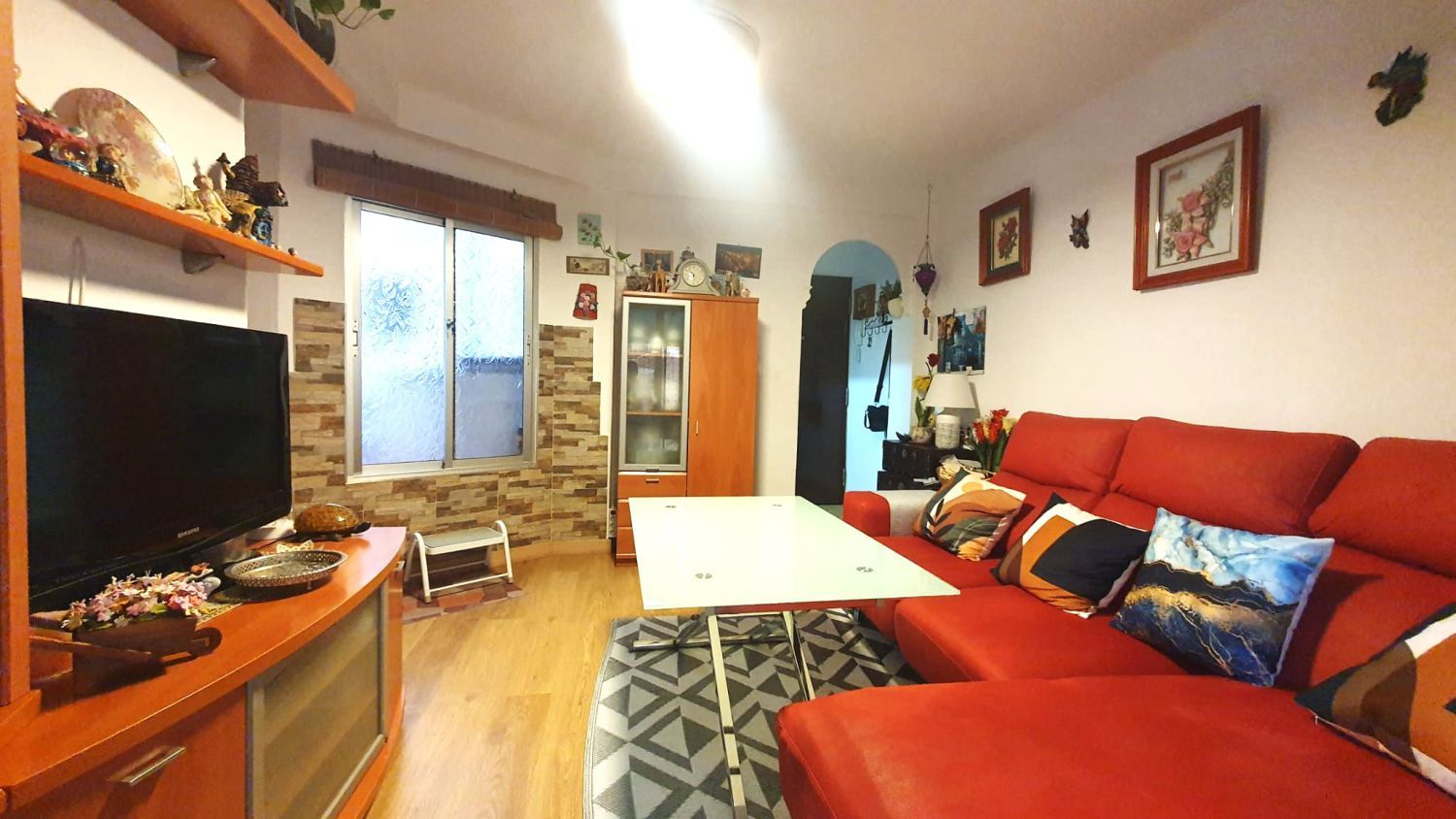 Living room of Flat for sale in Málaga Capital  with Air Conditioner, Heating and Parquet flooring