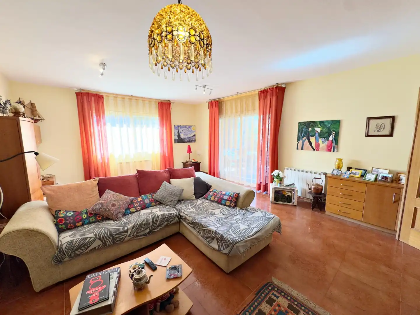 Living room of Houses for sale in Vallirana  with Heating, Private garden and Terrace