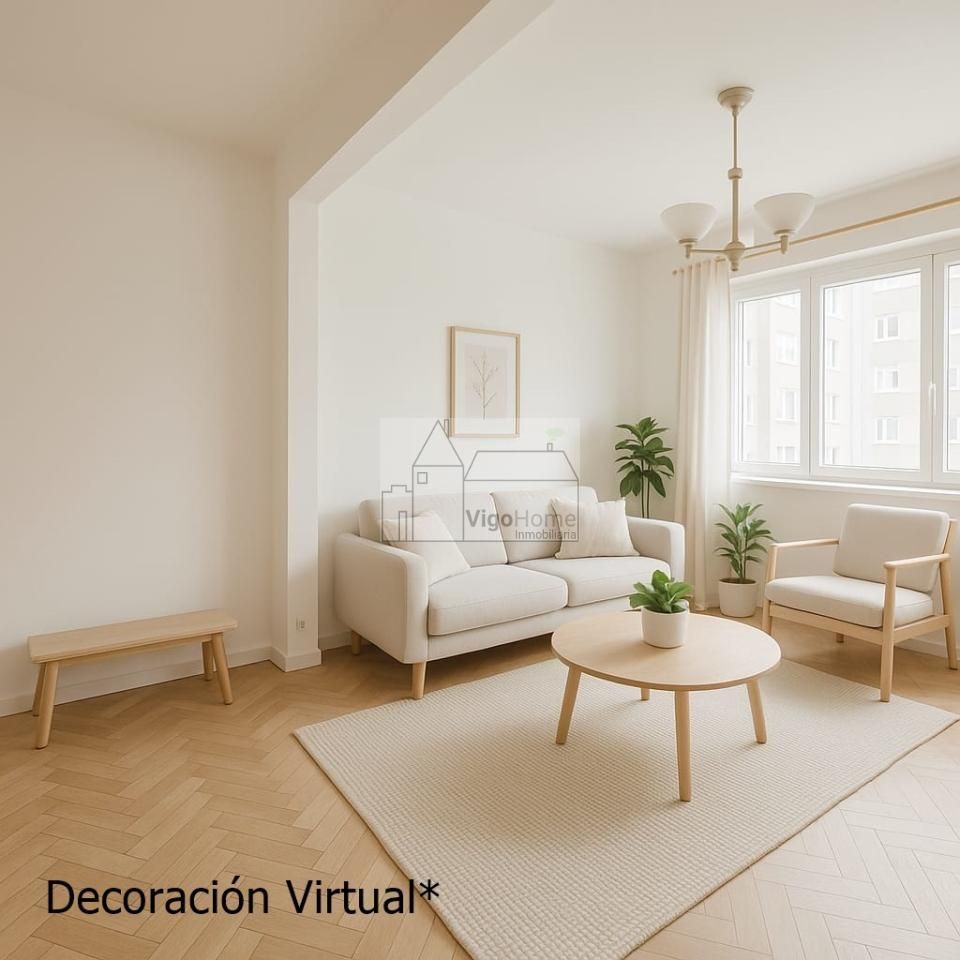 Sala d'estar de Pis en venda en Vigo  amb Calefacció i Parquet