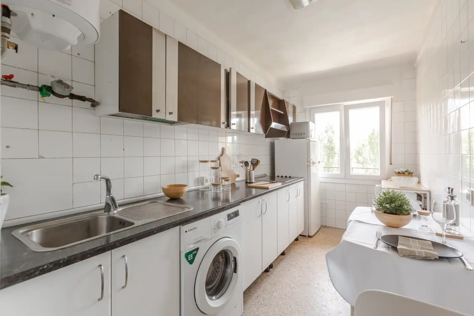 Cocina de Piso en venta en  Pamplona / Iruña con Calefacción, Parquet y Balcón