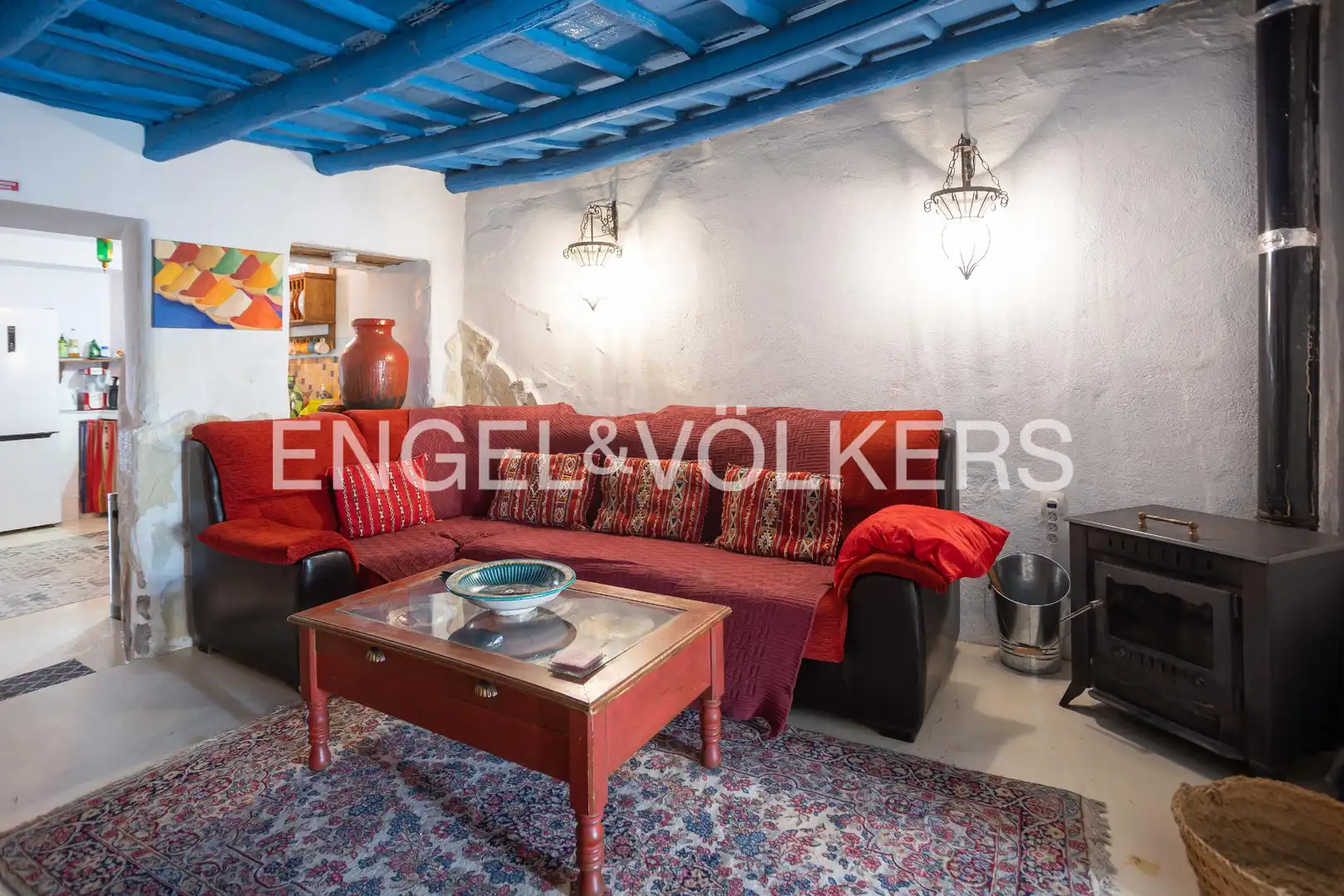 Sala de estar de Casa o chalet en venta en Cazalla de la Sierra con Calefacción, Amueblado y Balcón