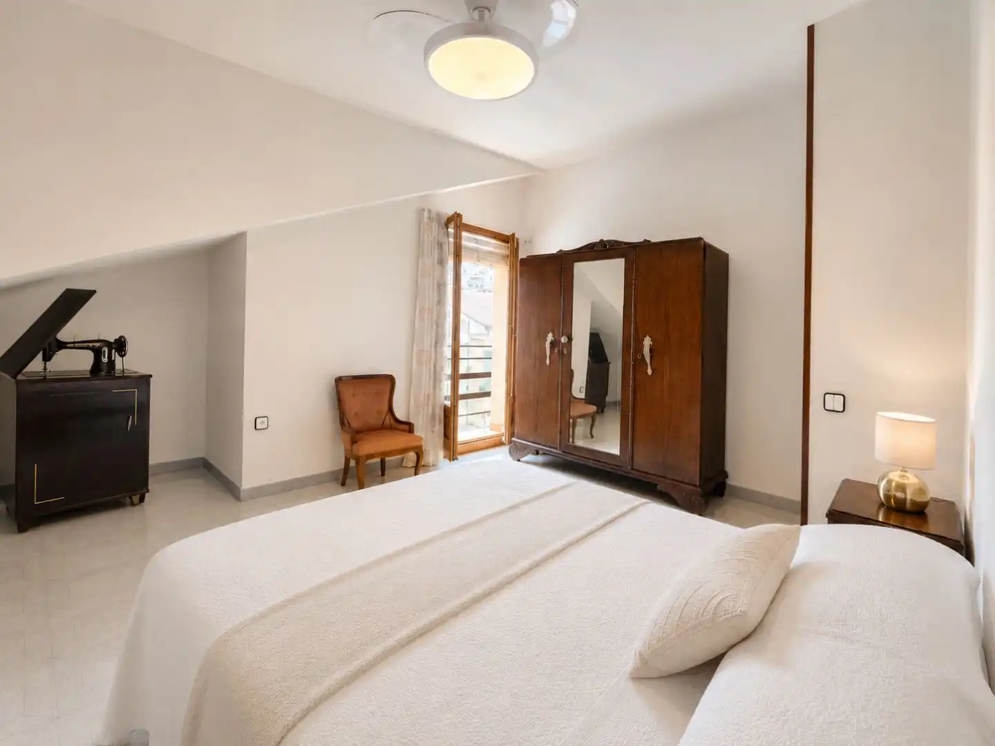 Bedroom of Houses for sale in Horta de Sant Joan  with Air Conditioner, Terrace and Swimming Pool