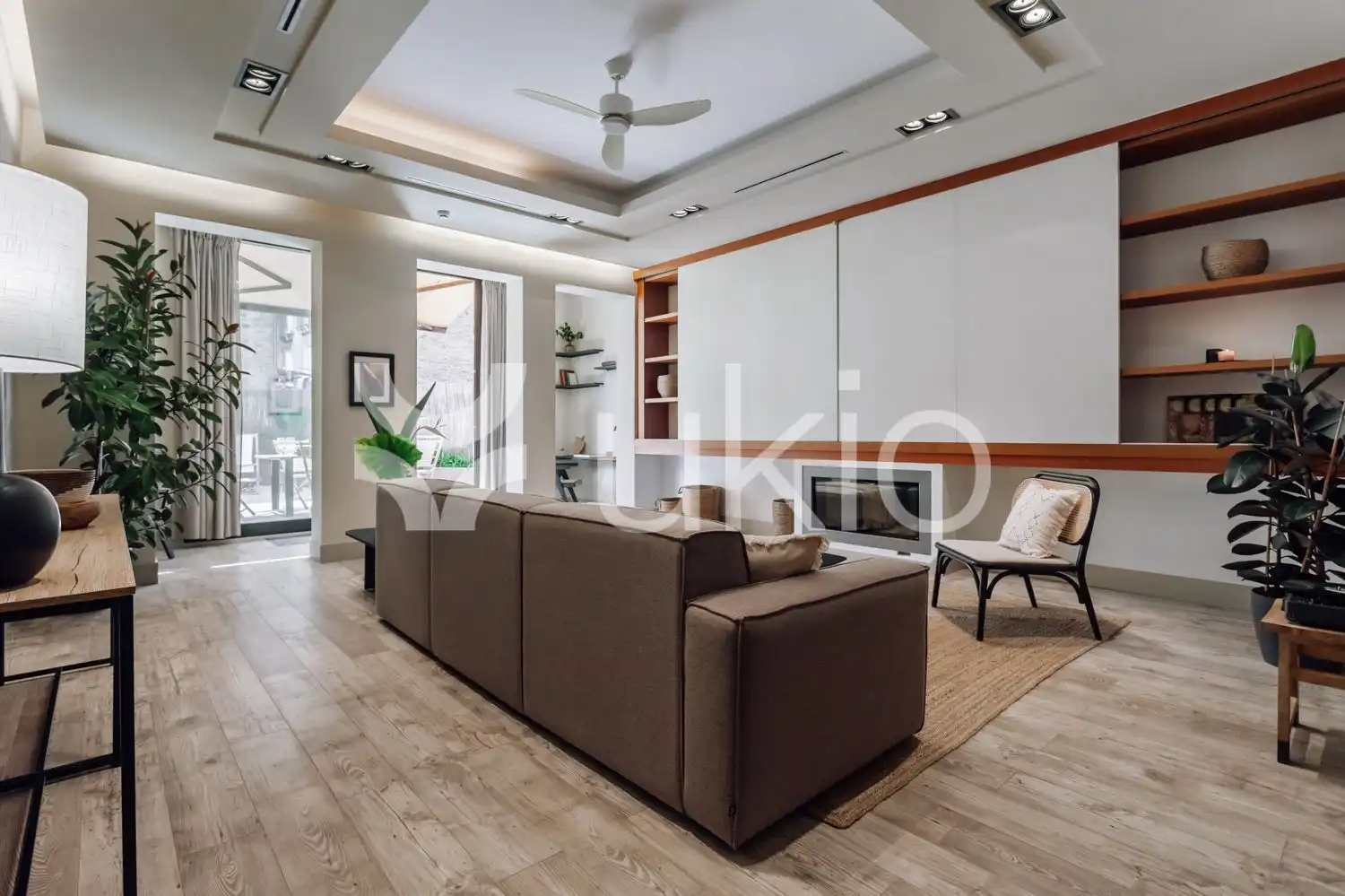 Wohnzimmer von Wohnungen zur Miete in Barcelona mit Klimaanlage, Heizung und Terrasse