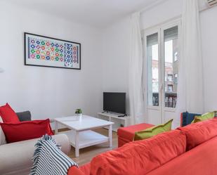 Sala d'estar de Apartament de lloguer en  Madrid Capital amb Aire condicionat