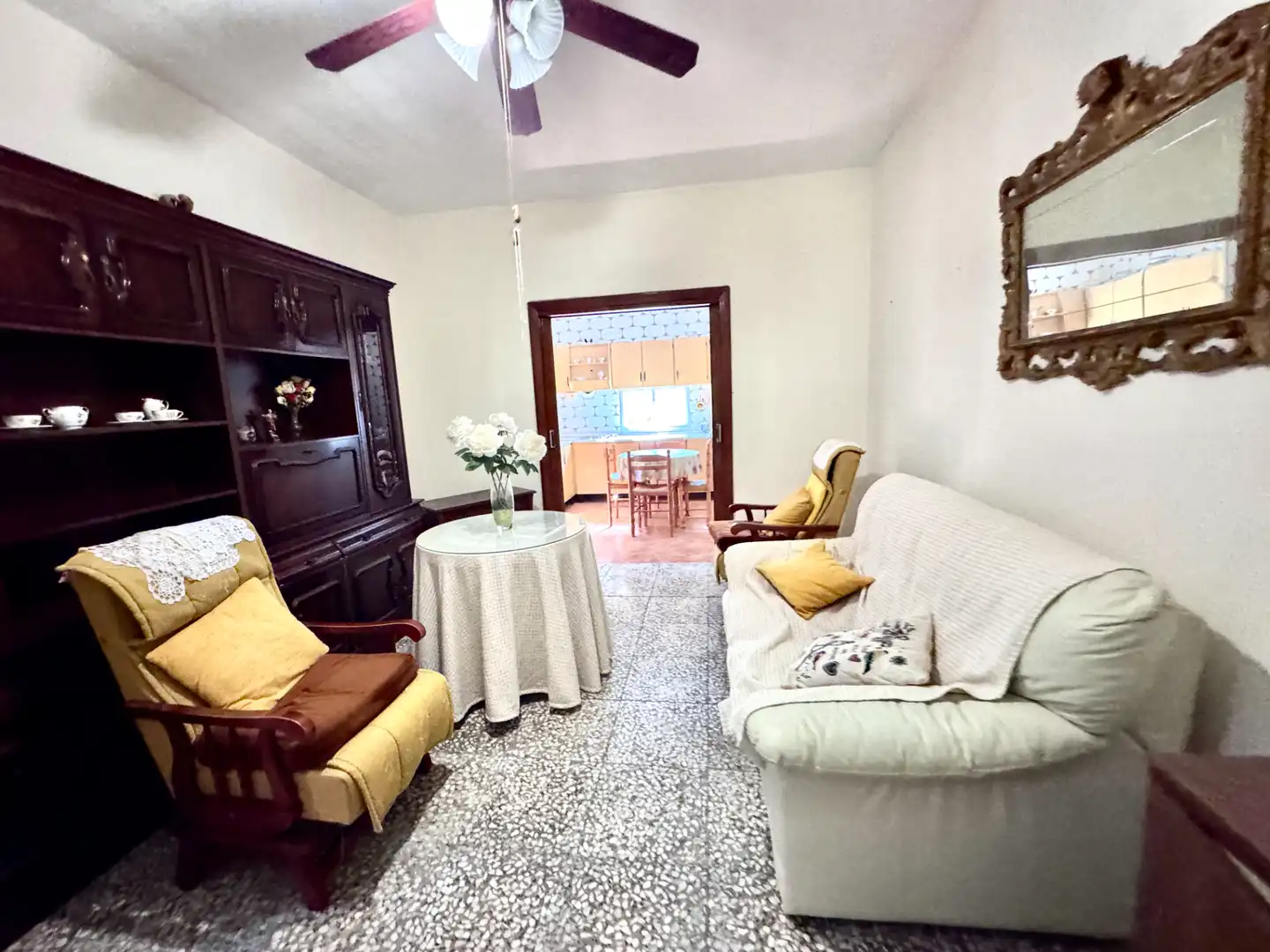 Living room of Houses for sale in Adra  with Terrace, Storage room and Furnished