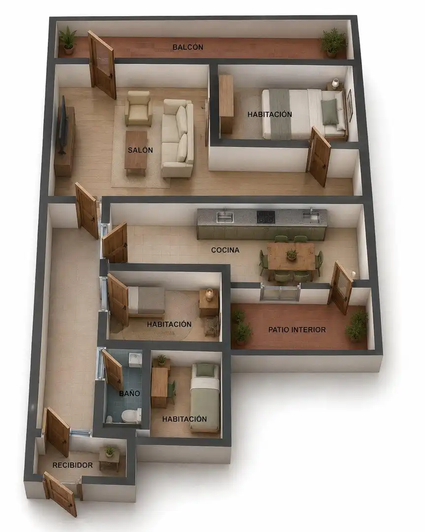 Piso en venta en Sabadell con Calefacción, Parquet y Terraza
