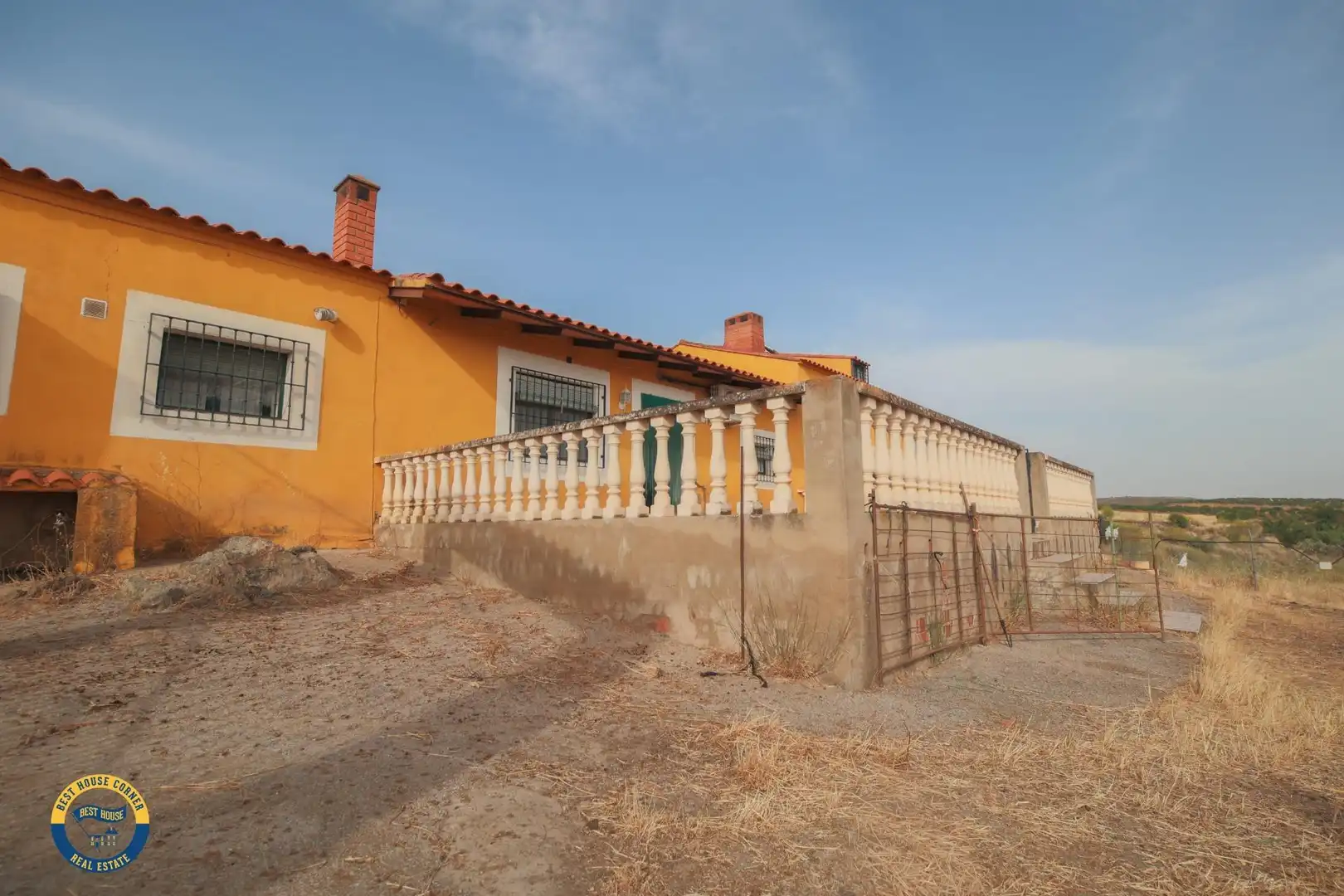 Vista exterior de Casa o chalet en venta en Hornachos con Jardín privado y Terraza